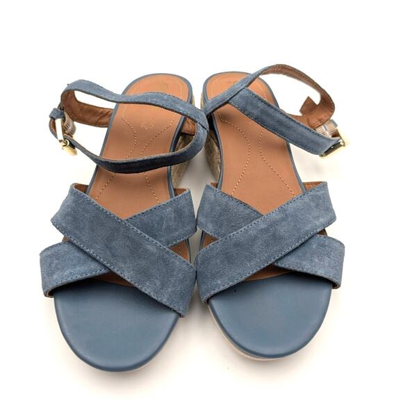 Geox D Ischia Corda C Women's Wedge Sandals Open Toe Avio Size US6.5 EU36.5 - Picture 2 of 11